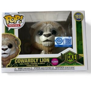 Funko Pop! Movies Cowardly Lion Flocked Figure